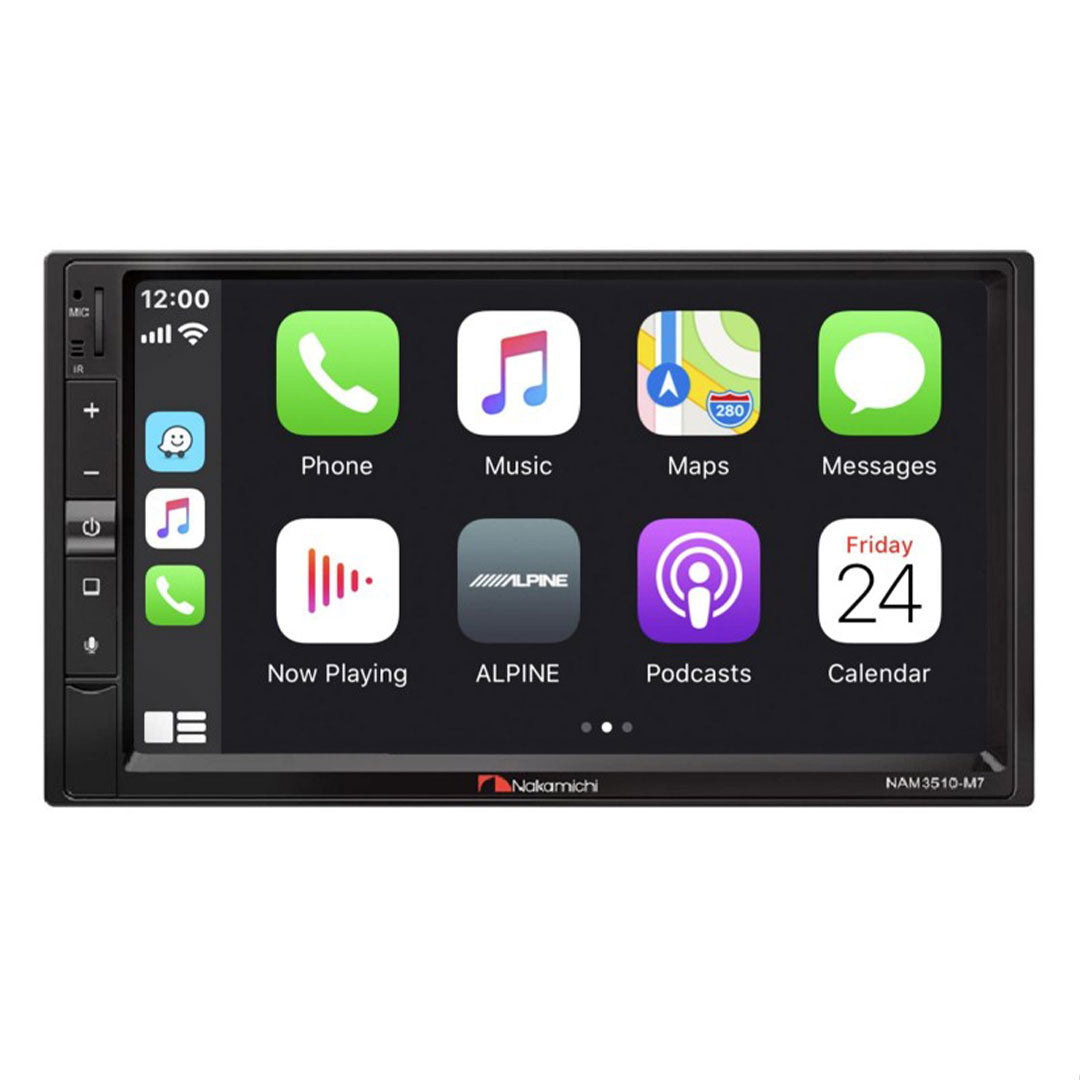 Radio Nakamichi NAM-3510M7 7 Pulgadas Apple Carplay & Android Auto 2 din