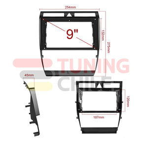 Bisel Adaptador Radio 9 Audi A6 2004 + Ramal + Canbus