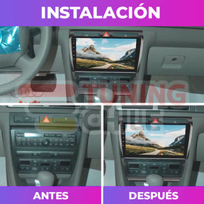 Bisel Adaptador Radio 9 Audi A6 2004 + Ramal + Canbus