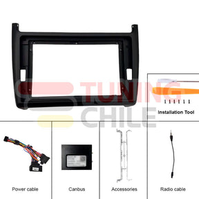 Bisel Radio 9 Volkswagen Polo 2011-2016 + Ramal + Canbus