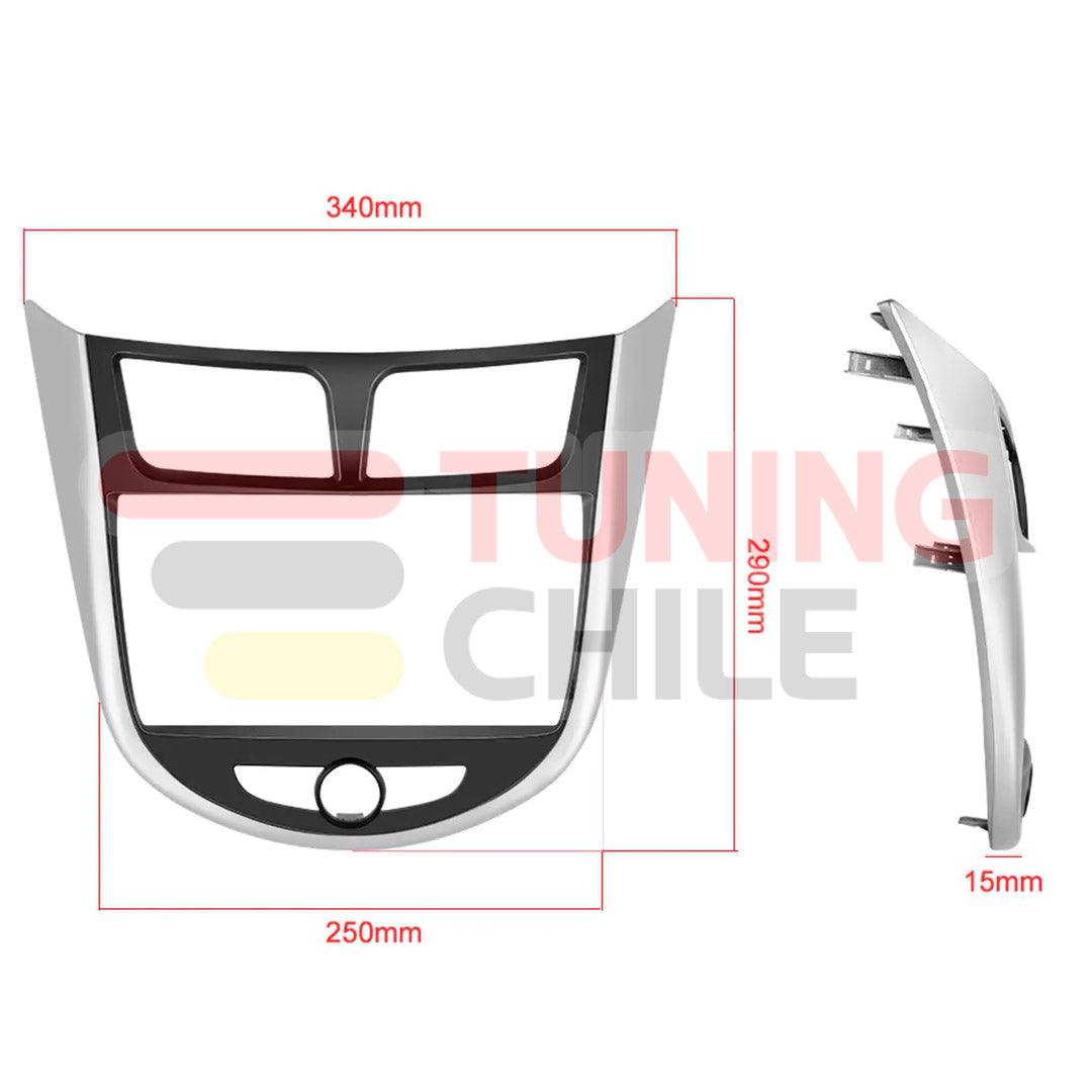 Bisel Adaptador Radio 9 Hyundai Accent 2010-2016 + Ramal