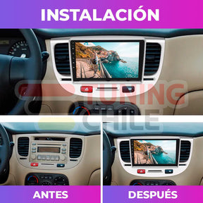 Bisel Adaptador Radio 9 Kia Rio 2007 + Ramal