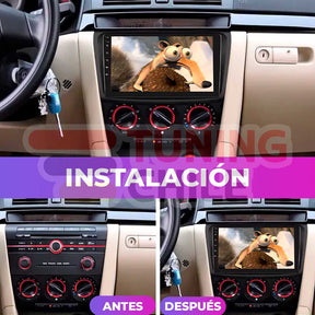 Bisel Adaptador Radio 9 Mazda 3 2009-2013 + Ramal Mazda + Canbus