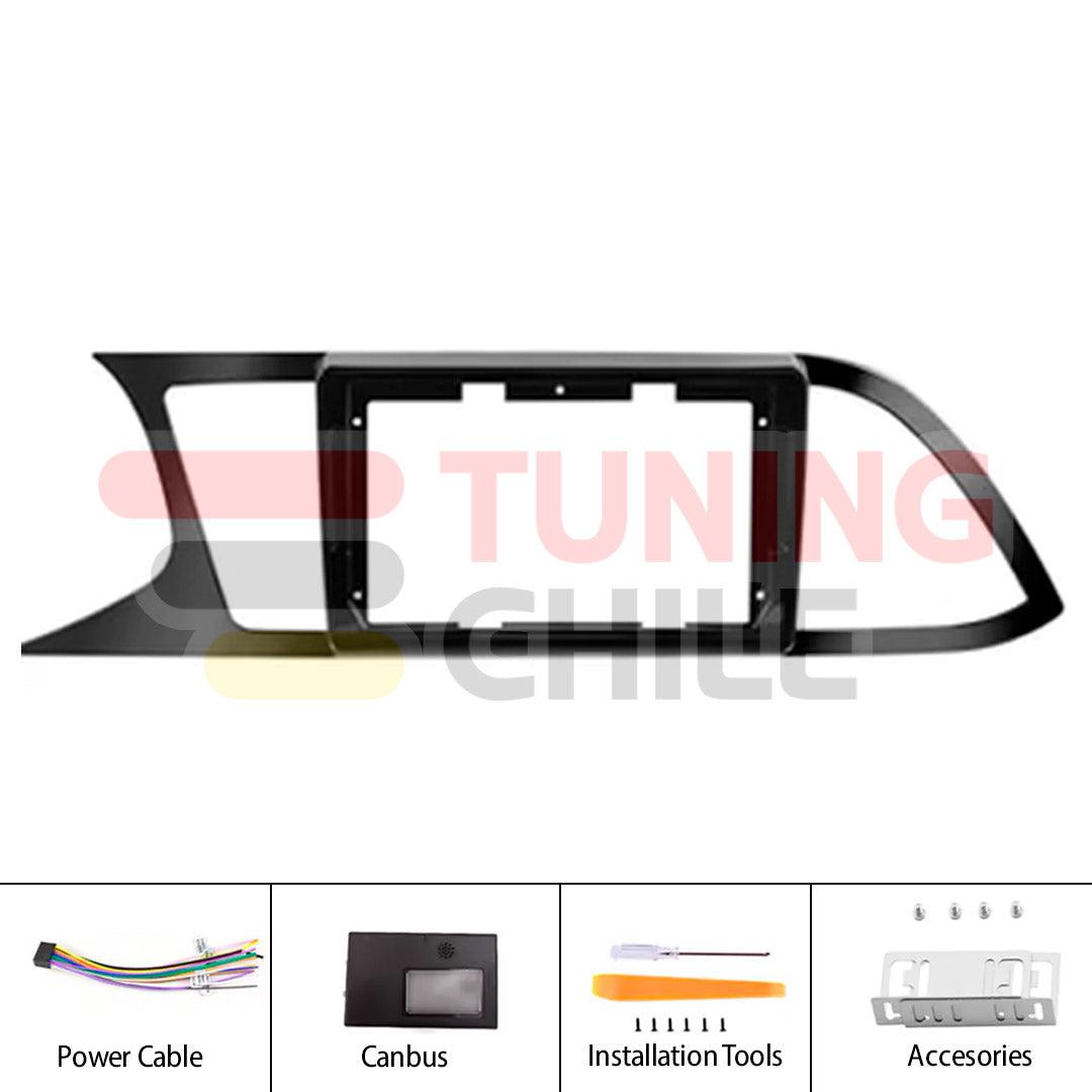 Bisel Adaptador Radio 9 Seat Leon 2015-2018 + Ramal +Canbus