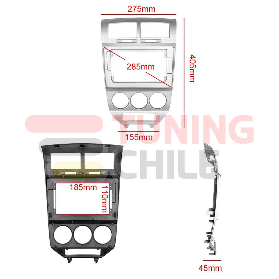 Bisel Radio 10 Dodge Caliber 2009-2012 + Ramal + Canbus