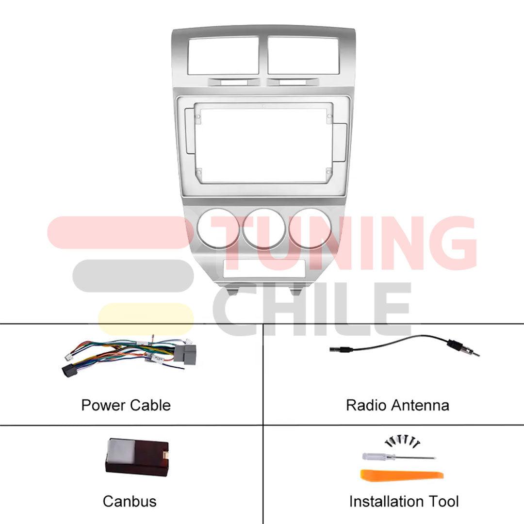 Bisel Radio 10 Dodge Caliber 2009-2012 + Ramal + Canbus