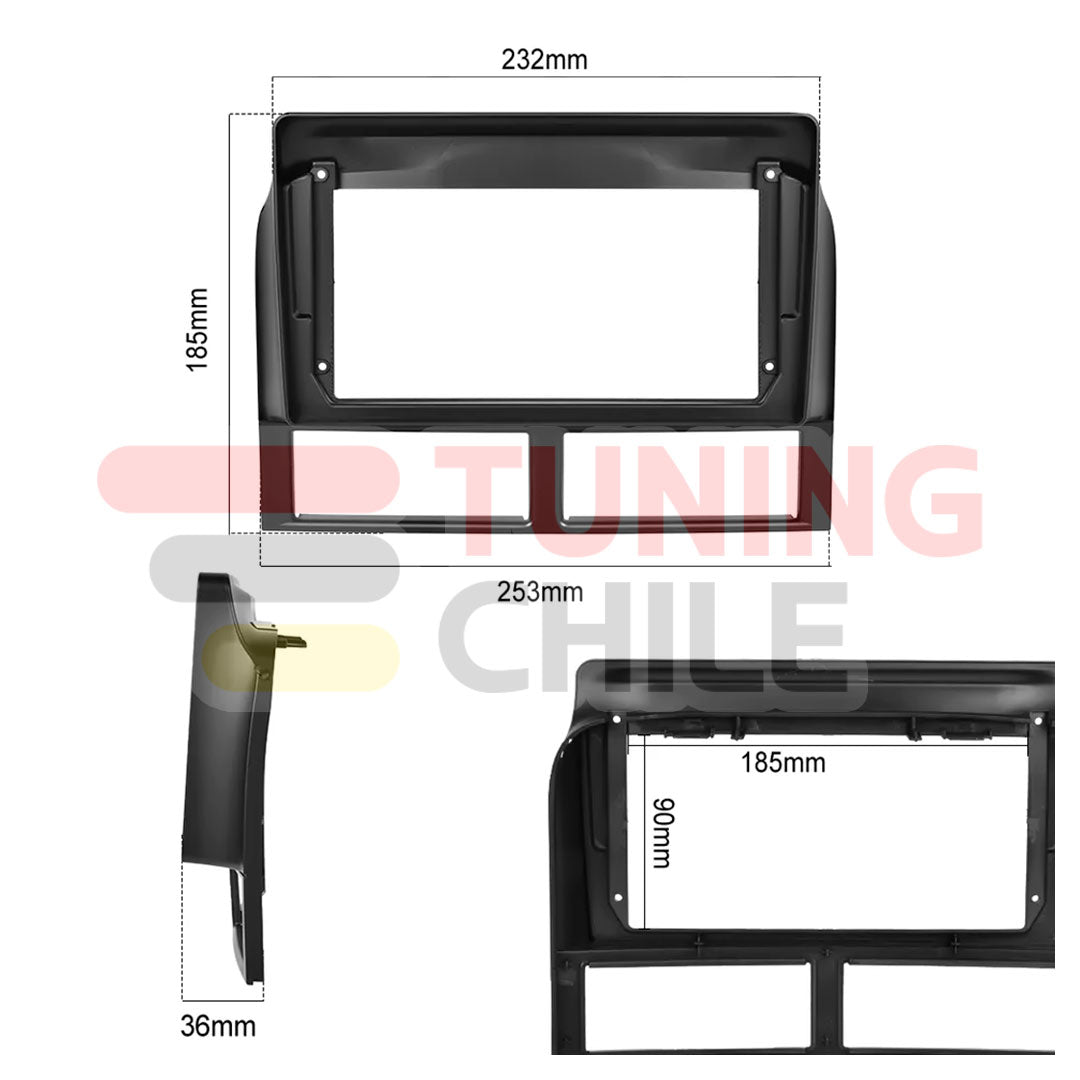 Bisel Radio 9 Jeep Grand Cherokee 2004-2005 + Ramal + Canbus