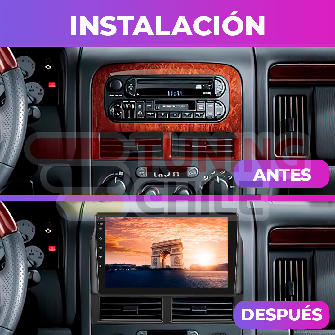 Bisel Radio 9 Jeep Grand Cherokee 2004-2005 + Ramal + Canbus