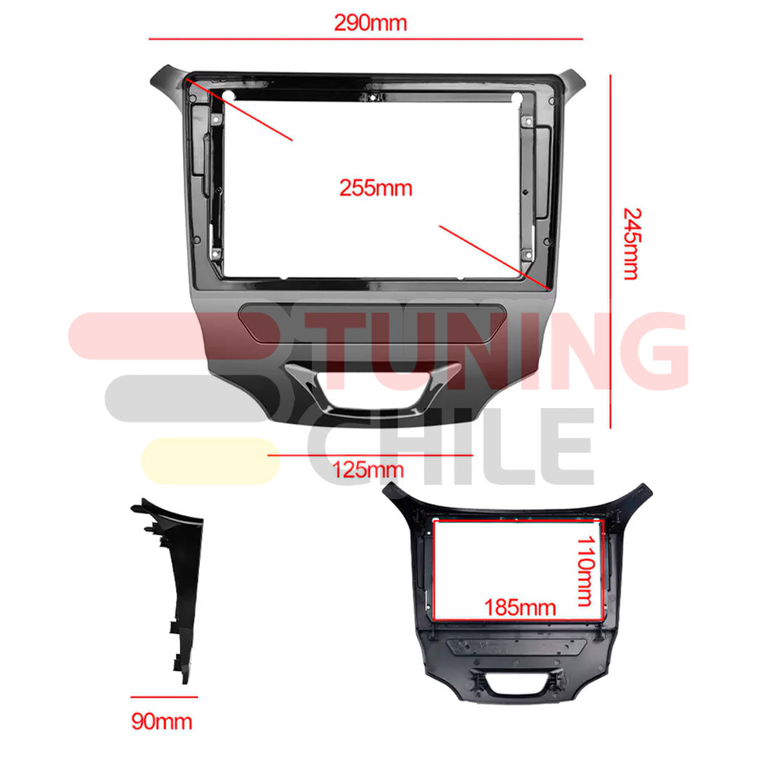 Bisel Radio 9 Chevrolet Cruze 2015 + Ramal + Canbus