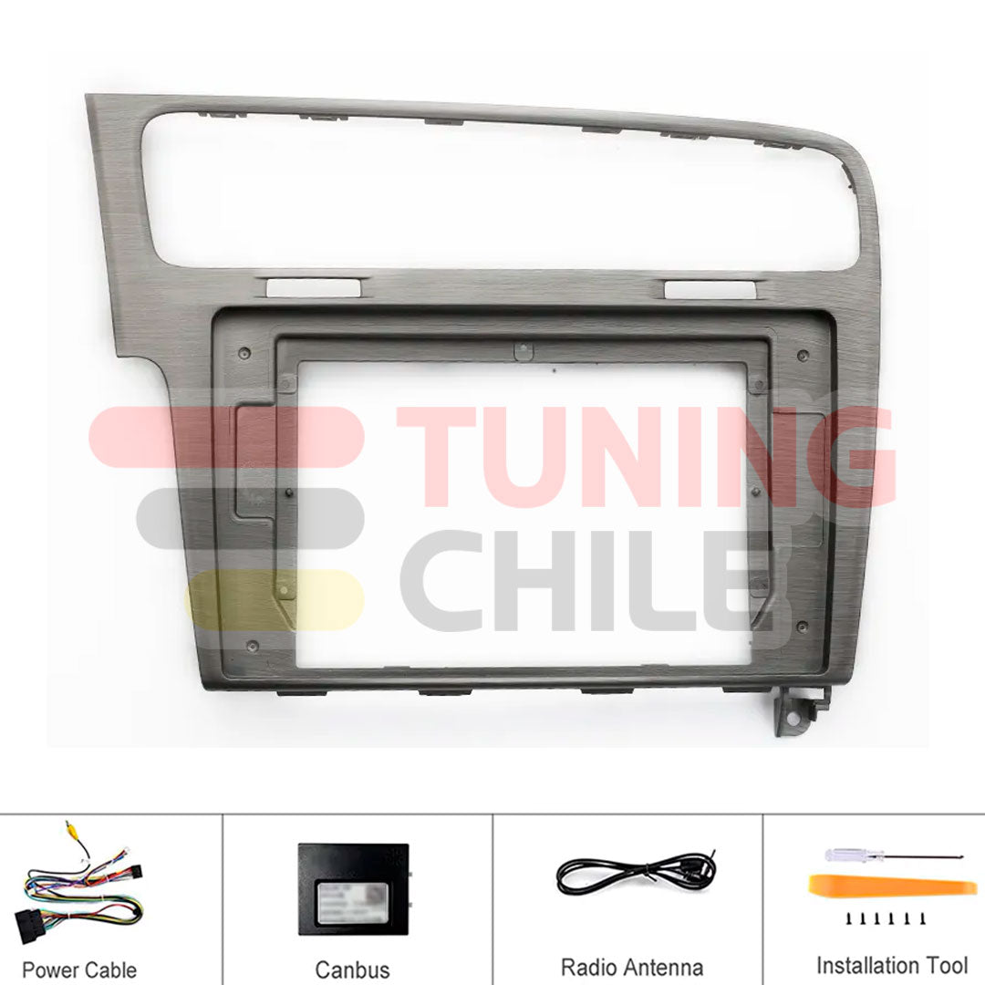 Bisel Radio 10 Volkswagen Golf 2013-2018 + Ramal + Canbus