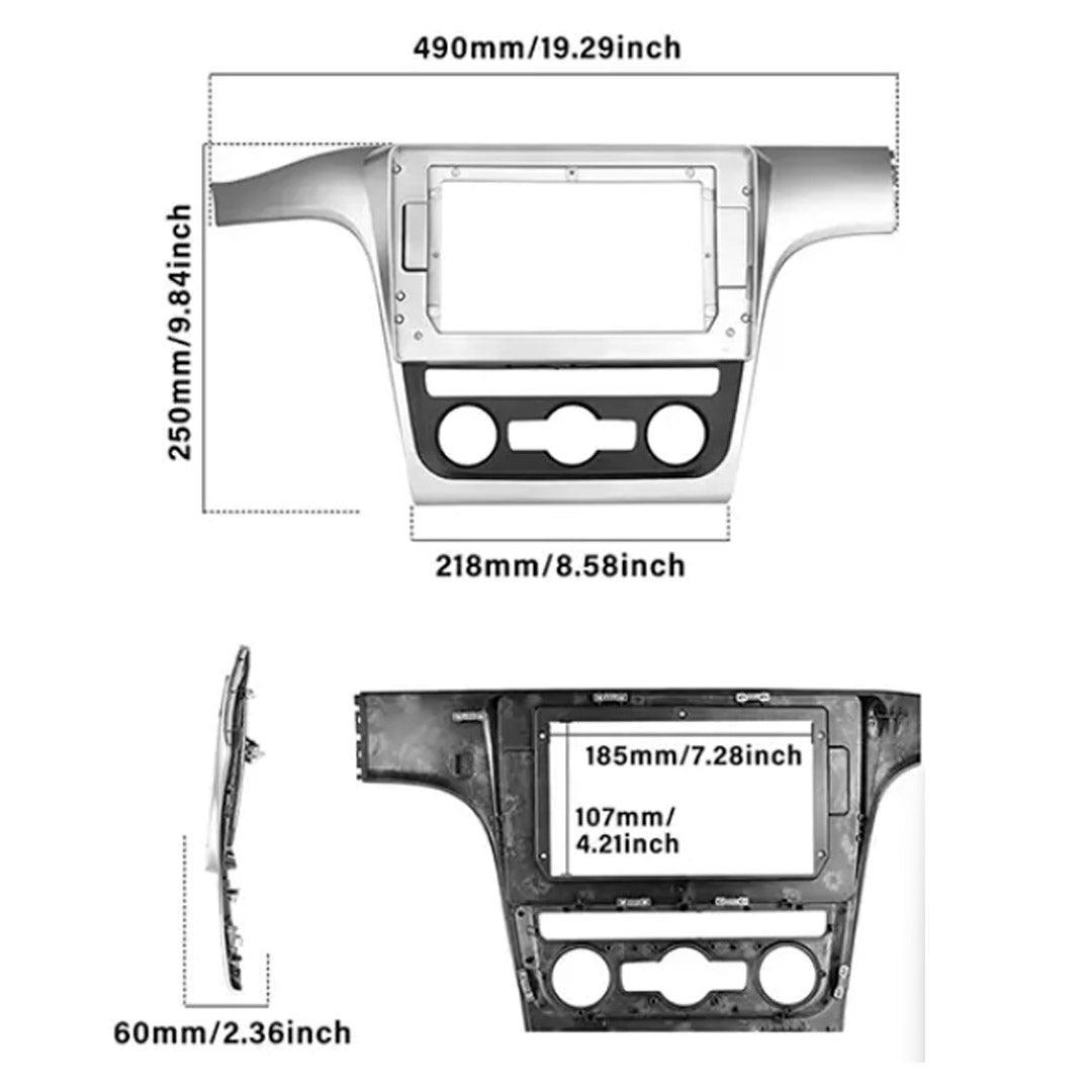 Bisel Radio 10 Volkswagen Passat 2012 + Ramal + Canbus