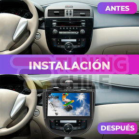 Bisel Adaptador Radio 10 Nissan TIIDA 2011-2015 + Ramal