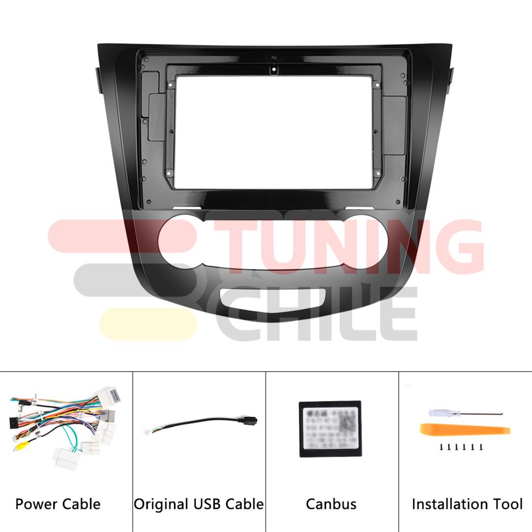 Bisel Adaptador Radio 10 Nissan Qashqai 2016 + Ramal + Canbus