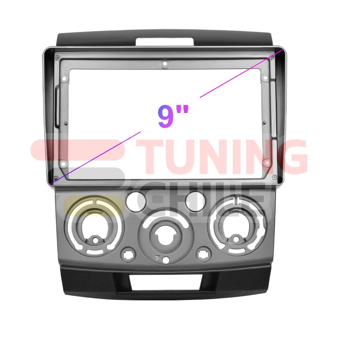 Bisel Adaptador Radio 9 Mazda BT50 2006-2010 + Ramal