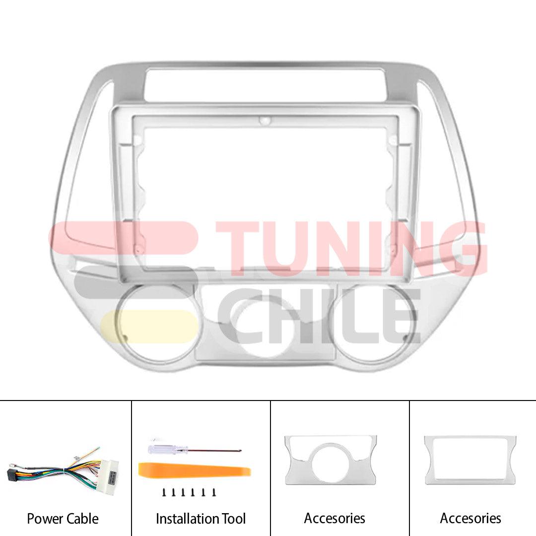 Bisel Adaptador Radio 9 Hyundai I20 2012-2014 + Ramal