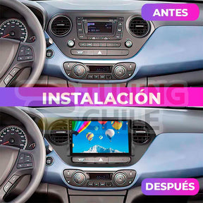 Bisel Adaptador Radio 9 Hyundai I10 2014-2017 + Ramal