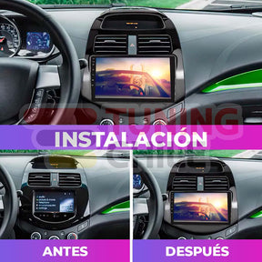 Bisel Adaptador 9 Chevrolet Spark 11-14 + Ramal + Canbus