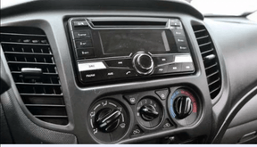 Marco Radio Bisel Mitsubishi L200 Outlander - Color Negro