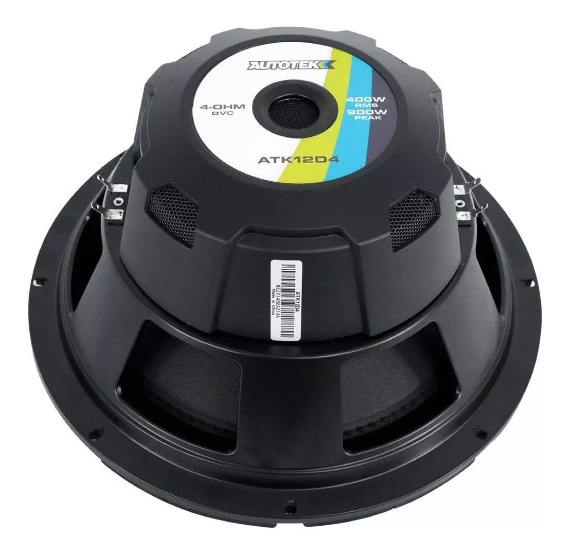 Subwoofer Autotek ATK12D4 Doble Bobina 400RMS 12" - Color Negro