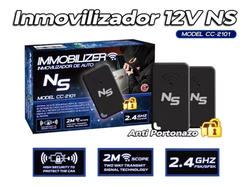 Inmovilizador Auto Antiportonazo Cortacorriente Antirrobo