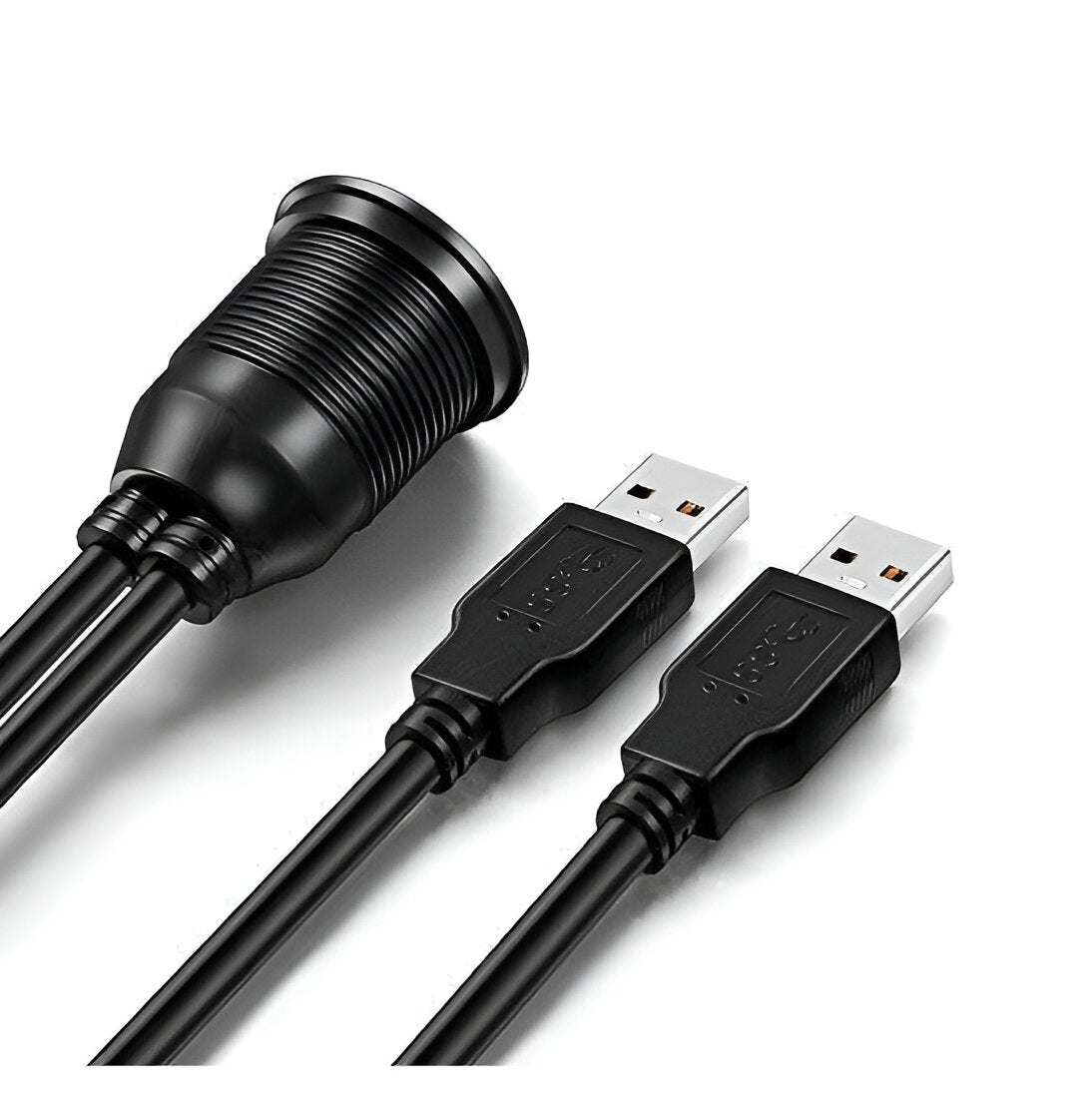 Cable de Extensión Doble USB 3.0 Ampire XUD200 200cm para Radios de auto