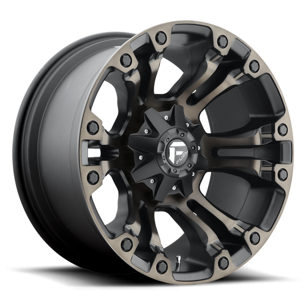 Llanta Fuel Offroad Vapor D569 Matte Black Machined Aro 17x10 6x5.5 6x135