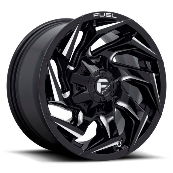 Llanta Fuel OffRoad Reaction D753 Gloss Black Milled Aro 17x9 6x135 6x139.7