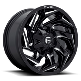 Llanta Fuel OffRoad Reaction D753 Gloss Black Milled Aro 17x9 5x114.3 5x127