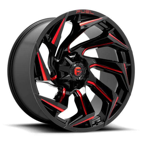 Llanta Fuel OffRoad Reaction D755 Gloss Black Red Tint Aro 17x9 6x135 6x139.7