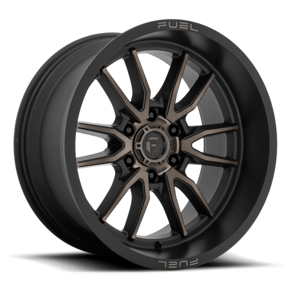 Llanta Fuel Clash D762 Matte Black Dark Aro 20x10 6x135