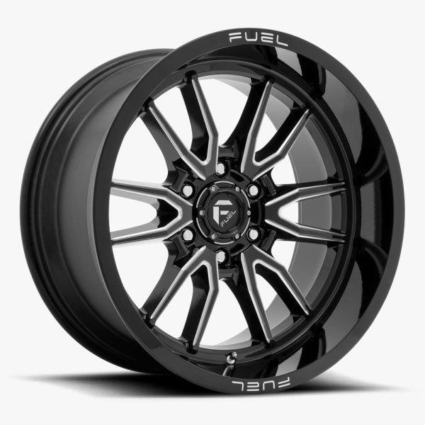 Llanta Fuel OffRoad Clash D761 Gloss Black Milled Aro 17x9 6x135