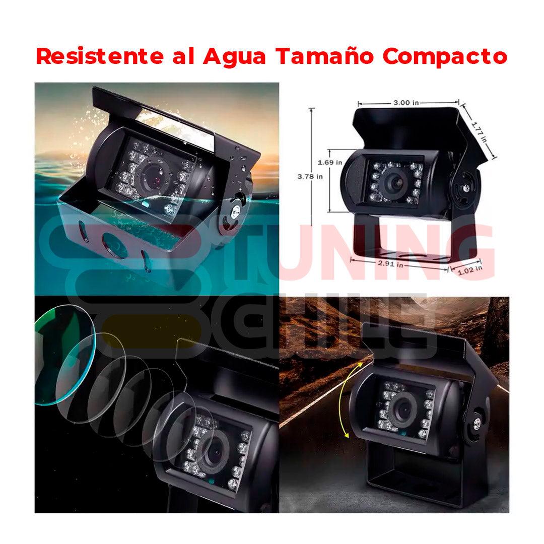 Camara Retroceso 18 LEDS Camión Bus Automóvil Cable 10M