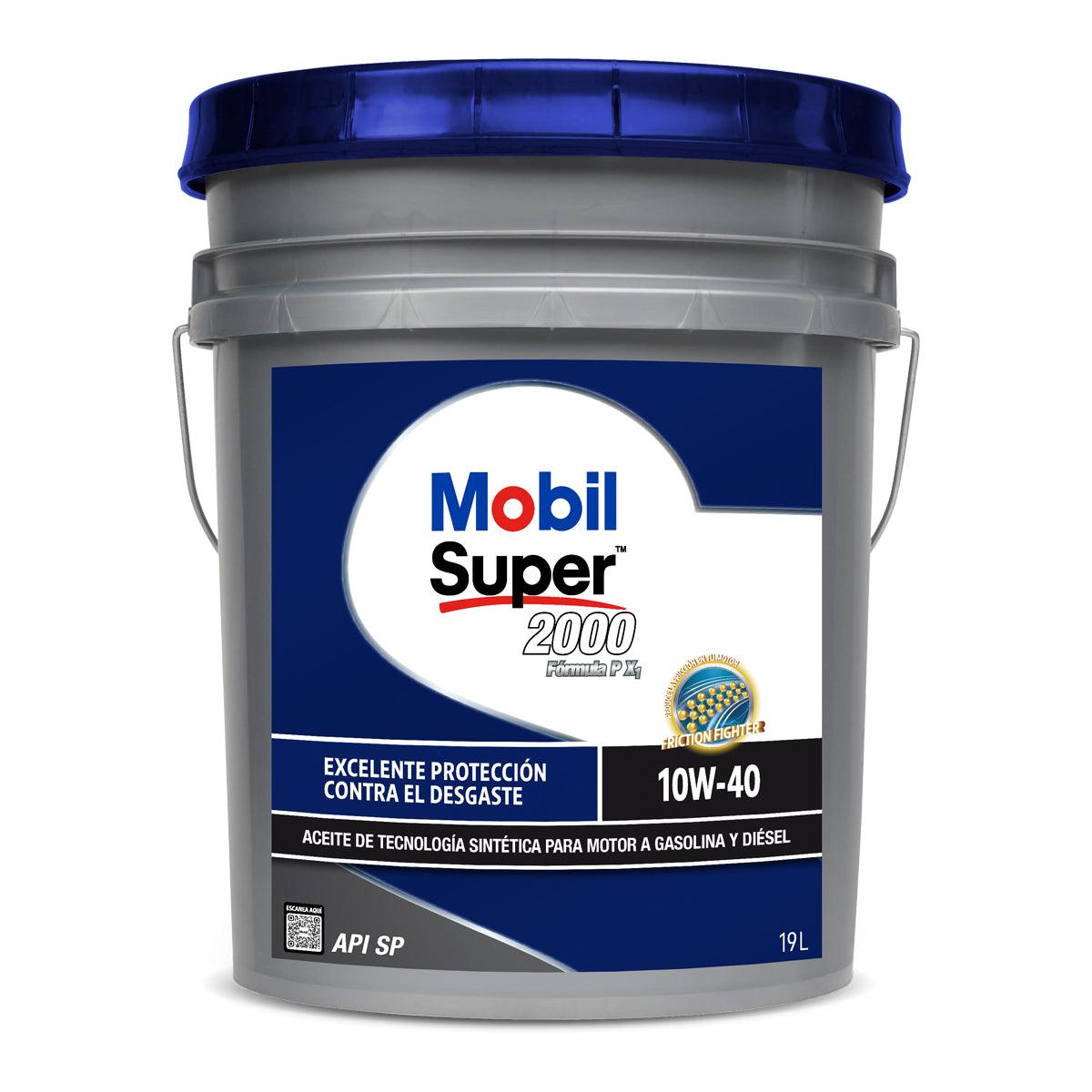 Aceite lubricante  Mobil Super 2000 FORMULA P X1 10w-40    19L  1  unidad