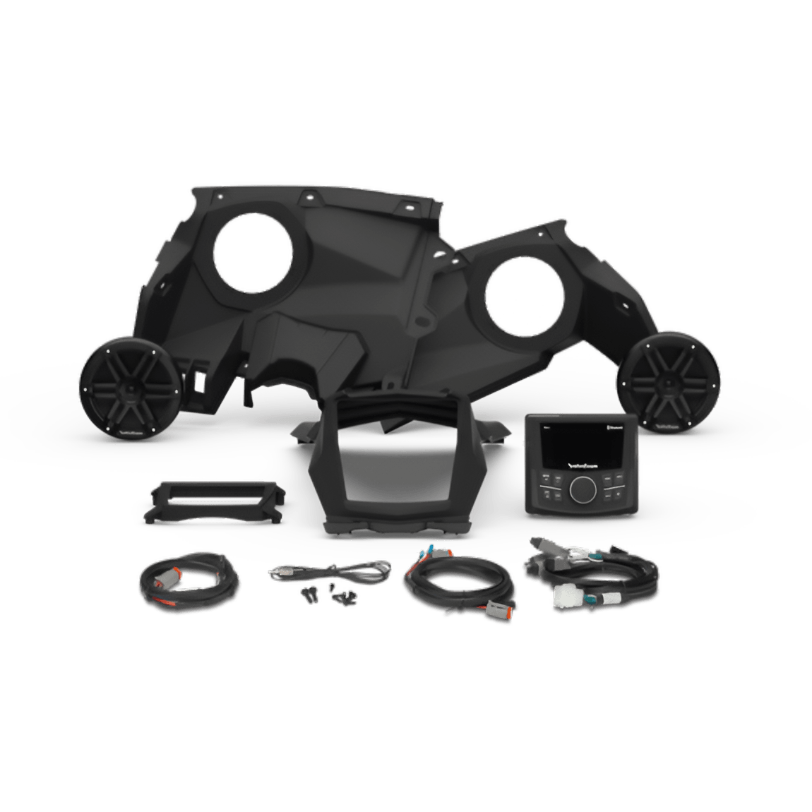 ROCKFORD MARINE| SISTEMA DE AUDIO Can-Am X3 Stage 1 (Gen-3) – Plug & Play, Receptor Digital y Parlantes Element Ready – Para Maverick X3 2017+