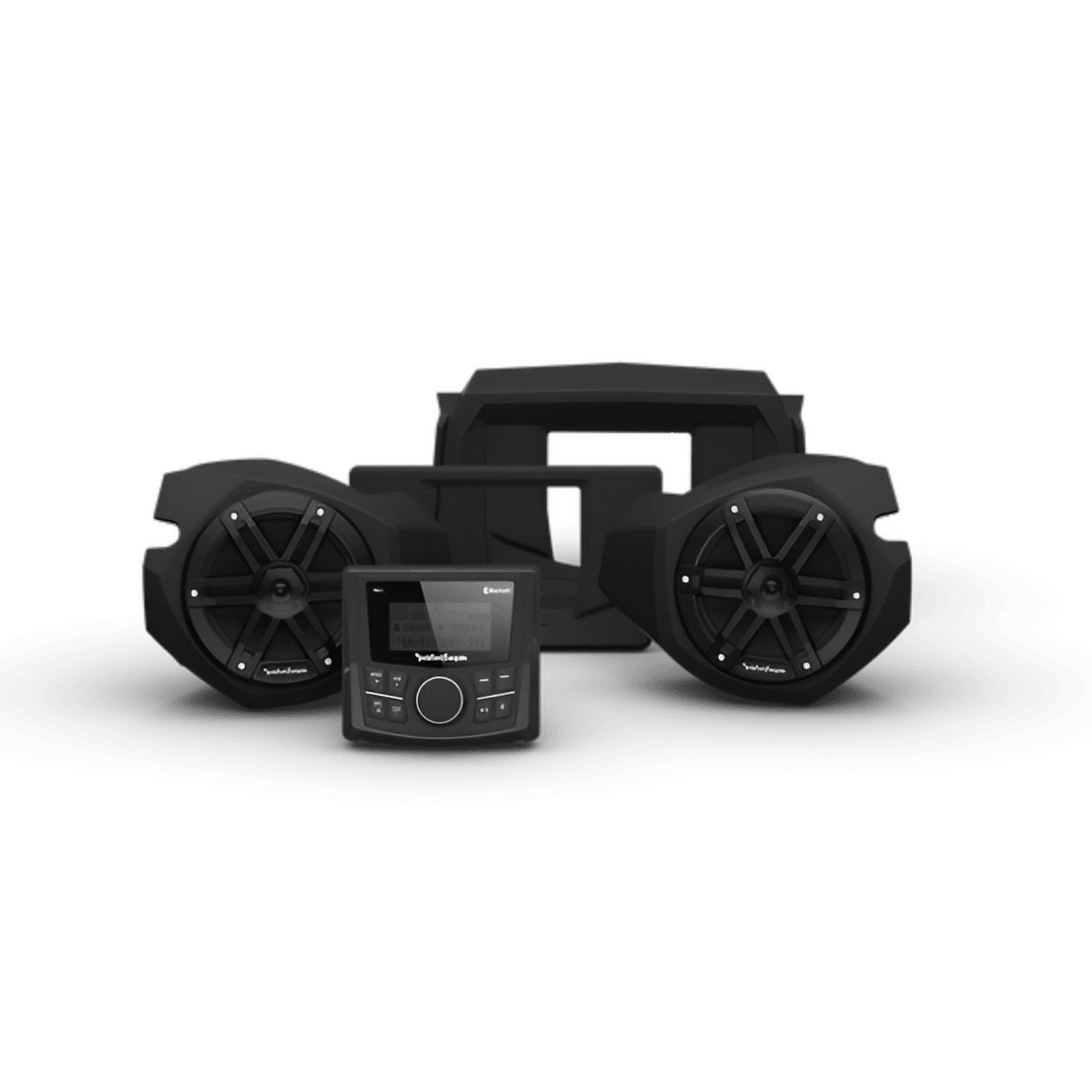 ROCKFORD MARINE| SISTEMA DE AUDIO Polaris RZR Stage 1 (Gen-3) – Plug & Play, Receptor Digital y Parlantes Element Ready – Para RZR 2014+