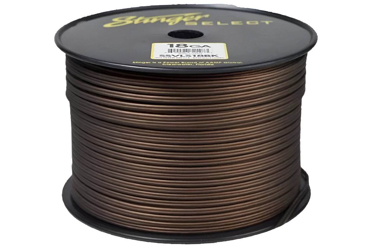 Rollo de Cable Paralelo Stinger Mate Black 18 Gauge 304 Metros