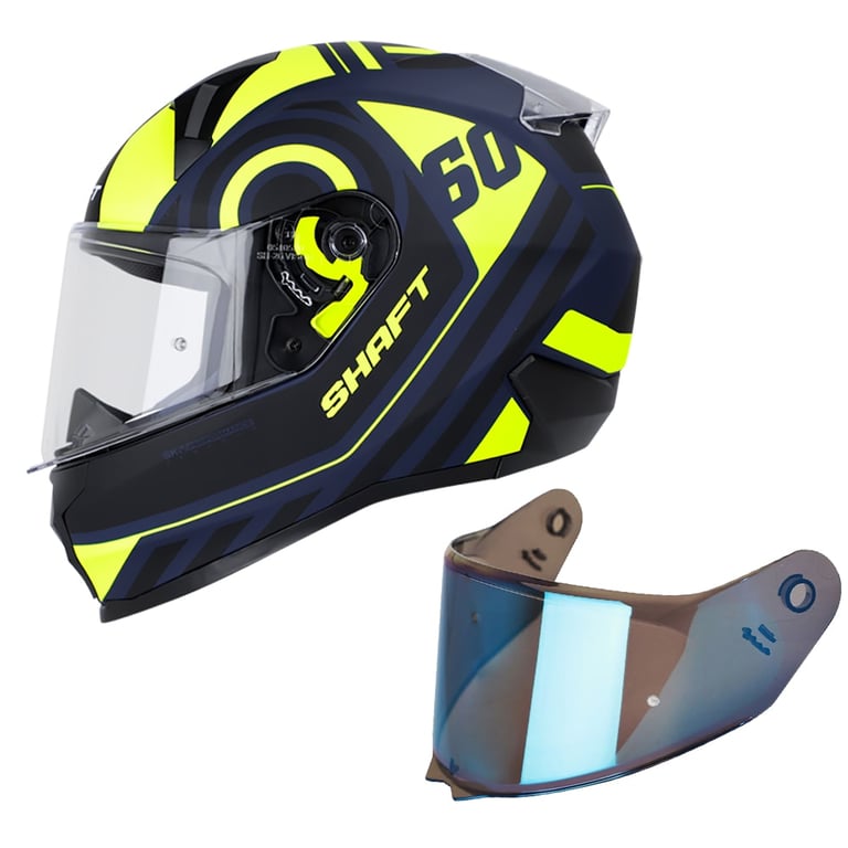 Casco Moto Shaft 560 Integral Duelo AZ.NAVY.M AM.N