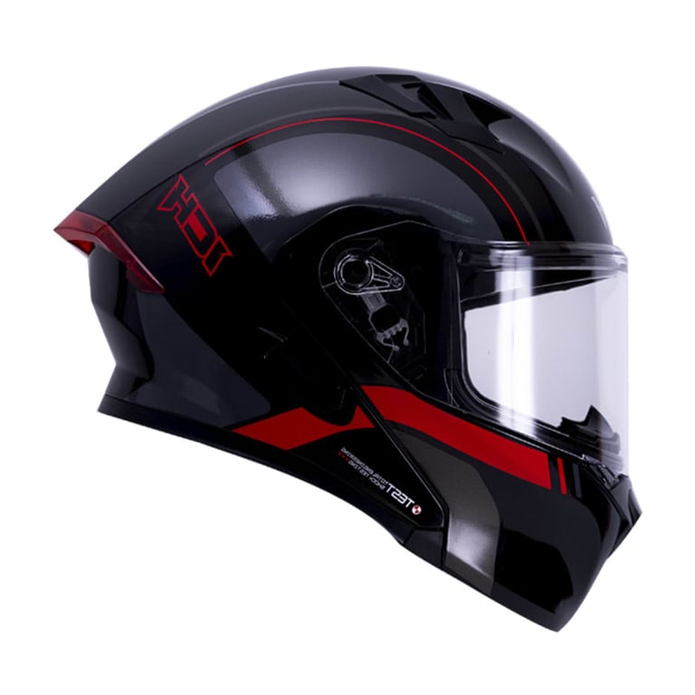 Casco Moto ICH 3120 Clear RJ Abatible con Sun Visor Certificación DOT