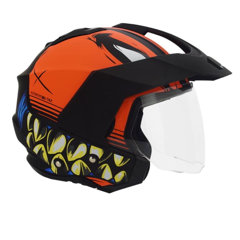 Casco Moto Shaft 227 Trial Baita N7 NJ.N Abierto con Visera Urbano