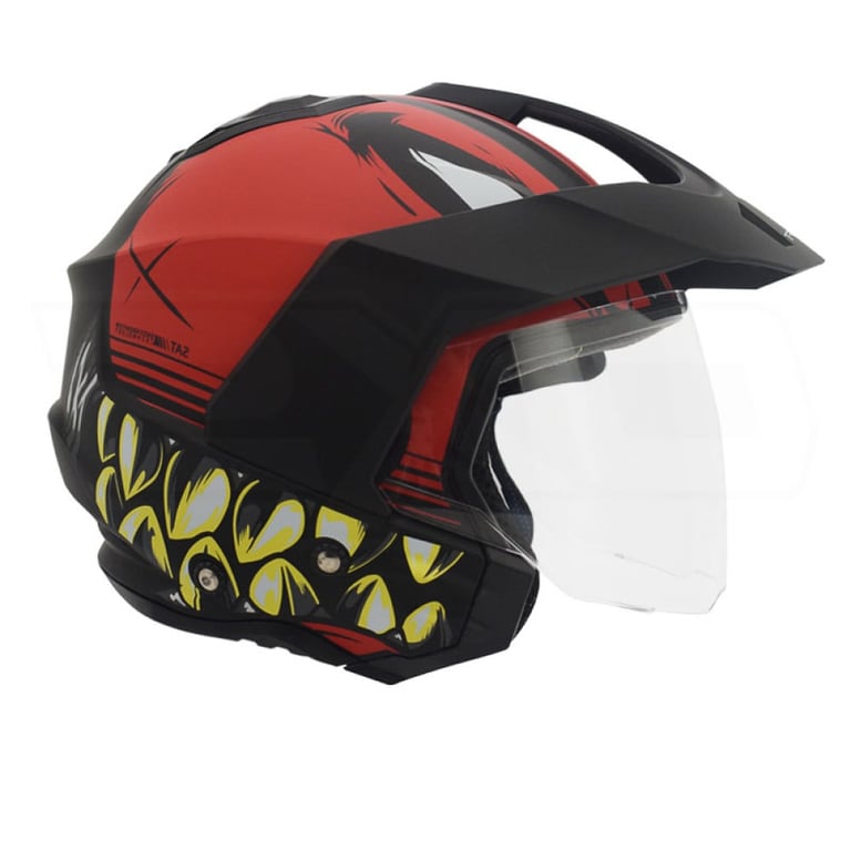 Casco Moto Shaft 227 Trial Baita N.M RJ Abierto con Visera Urbano