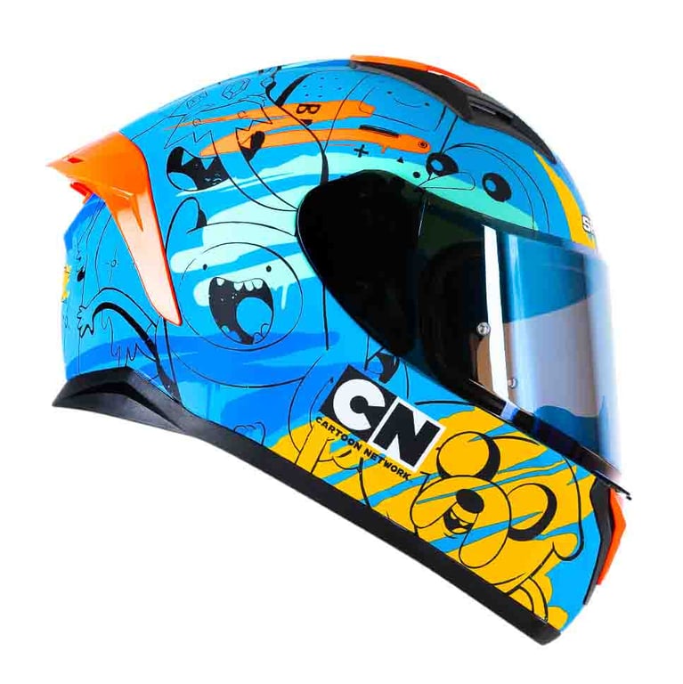 Casco Shaft 582SP EVO Adventure Time Azul Edición Limitada Cartoon Network