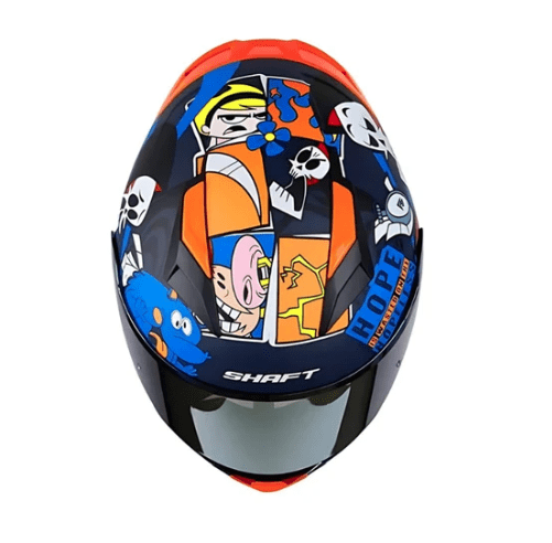 Casco Shaft 582SP EVO Billy y Mandy Azul Edición Limitada Cartoon Network