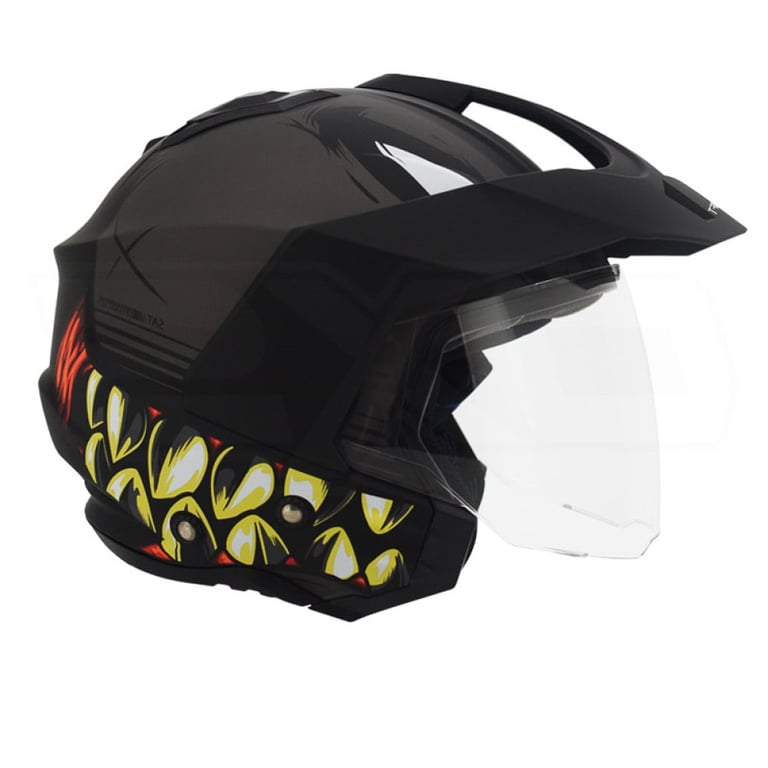 Casco Moto Shaft 227 Trial Baita N.M N7 Abierto con Visera Urbano