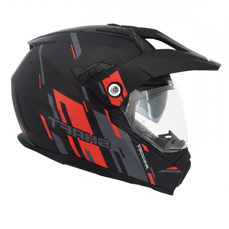 Casco Moto Shaft MX-380 Multipropósito Shake N.M RJ con Sun Visor Norma ECER