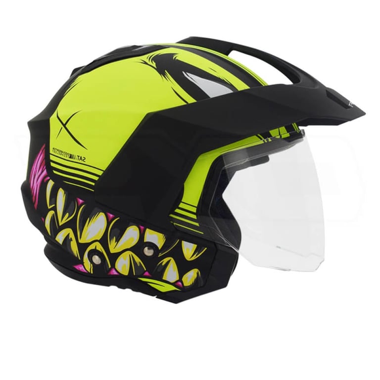 Casco Moto Shaft 227 Trial Baita N.M AM.N Abierto Con Visera Urbano