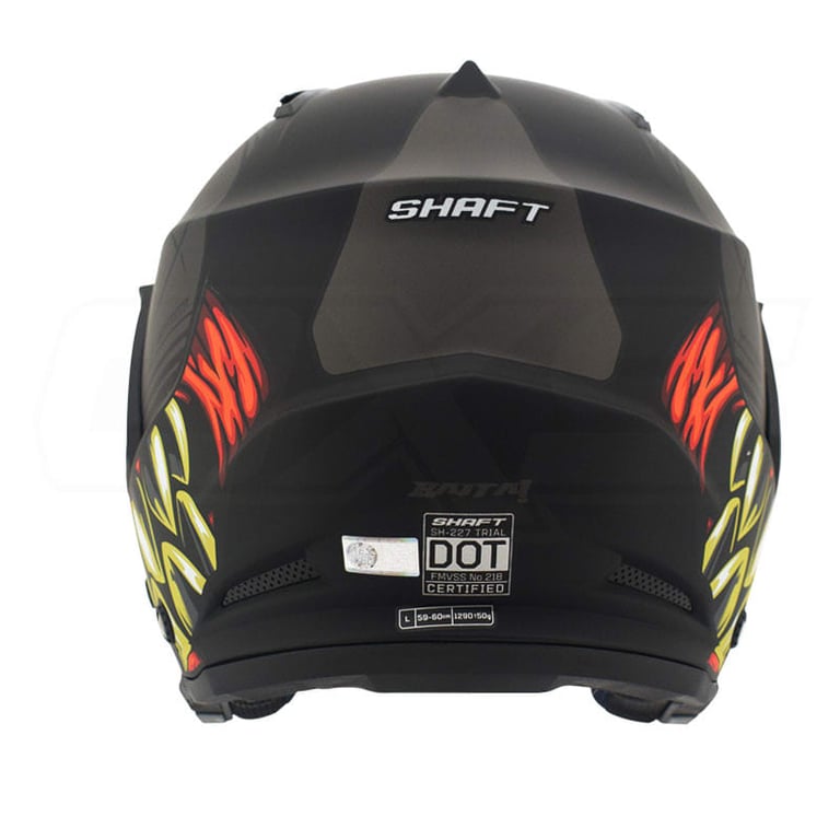 Casco Moto Shaft 227 Trial Baita N.M N7 Abierto con Visera Urbano