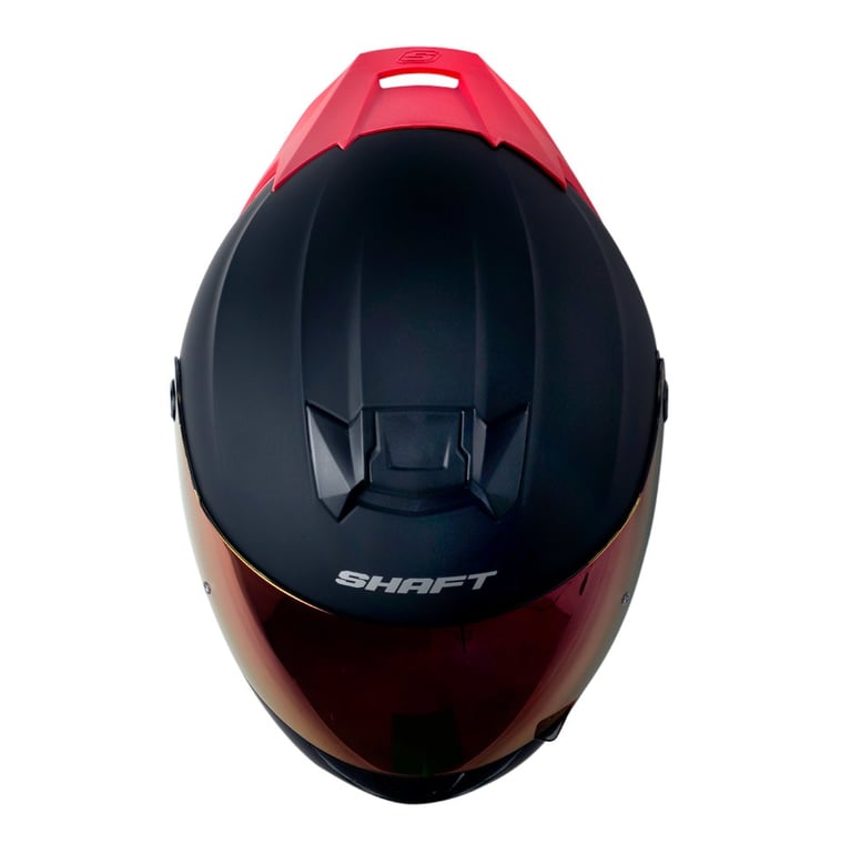 Casco Shaft 502SP Solid Rojo Integral Certificado DOT