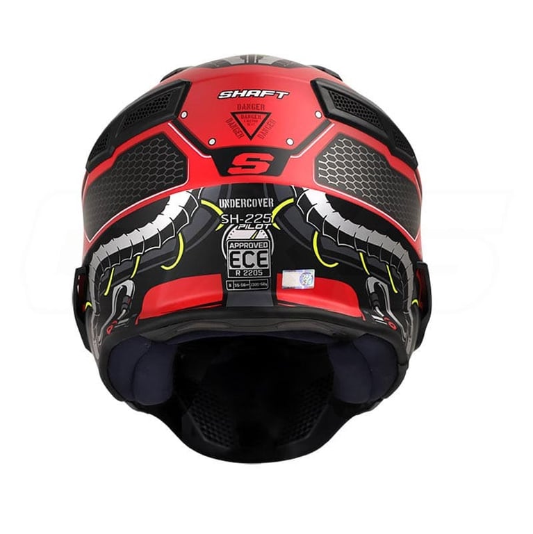 Casco Moto Shaft 225 Pilot Undercover RJ TR Abierto con Máscara Removible