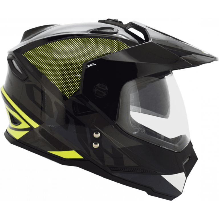 Casco Moto HRO MX330 Multipropósito Dozer BN AM N