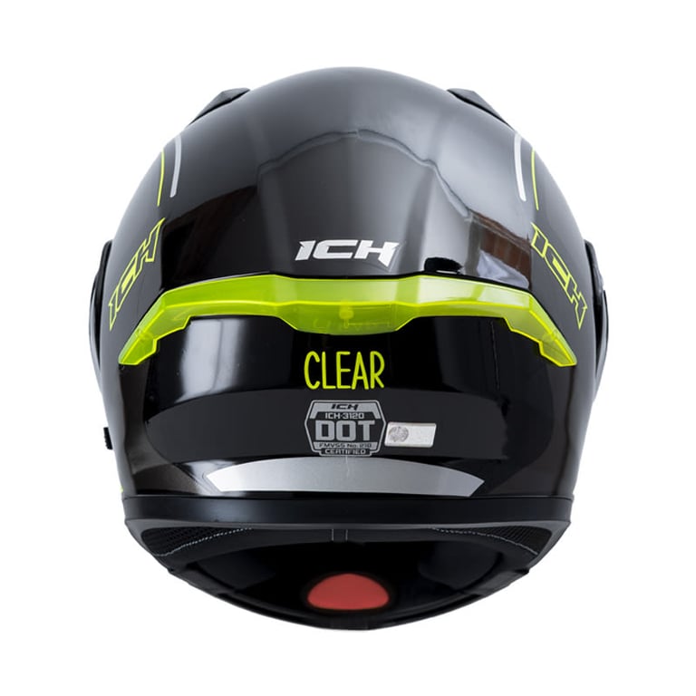 Casco Moto ICH 3120 Clear AM.N Abatible con Sun Visor Certificación DOT